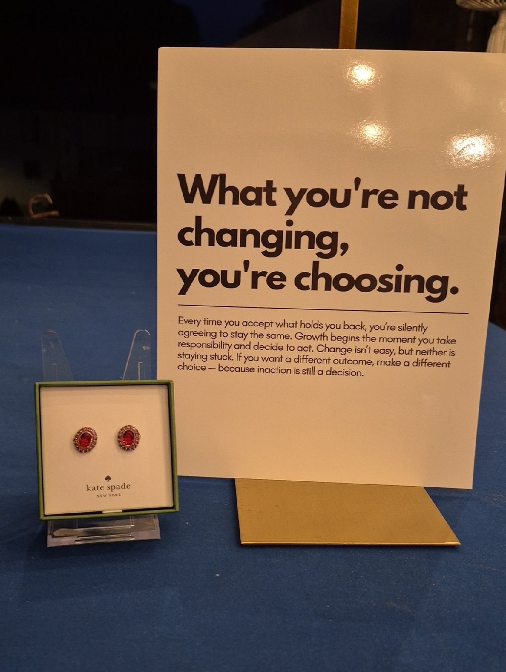 KATE SPADE ❤️💜 VICTORIA 💜❤️ Red Multi GEM & Gold OVAL STUD Earrings 🏵 $59 R